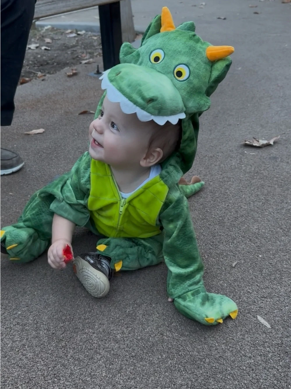Green Dragon Plush Costume for Baby 6-9 months